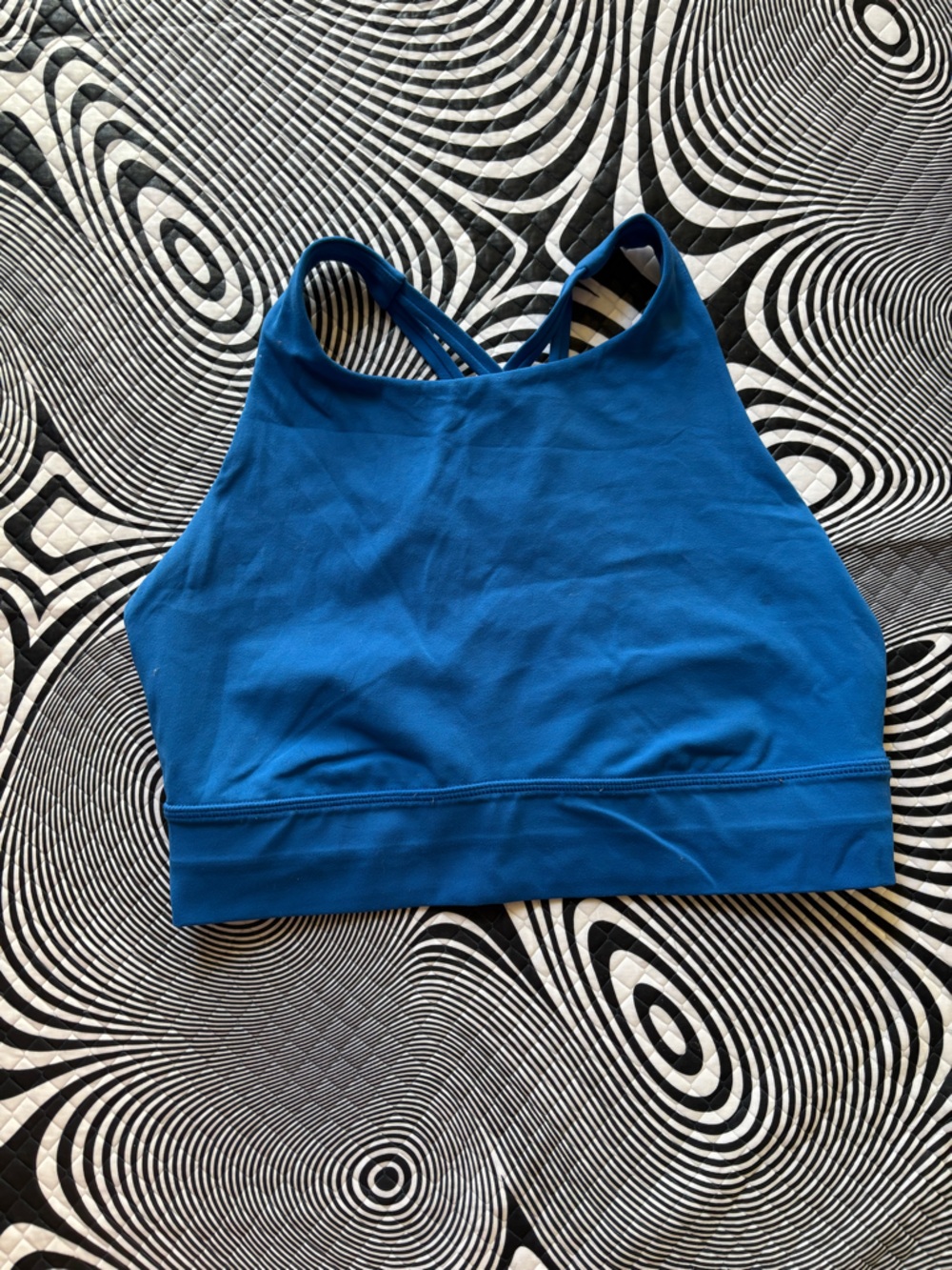 Electric Blue Athletic Crop Top